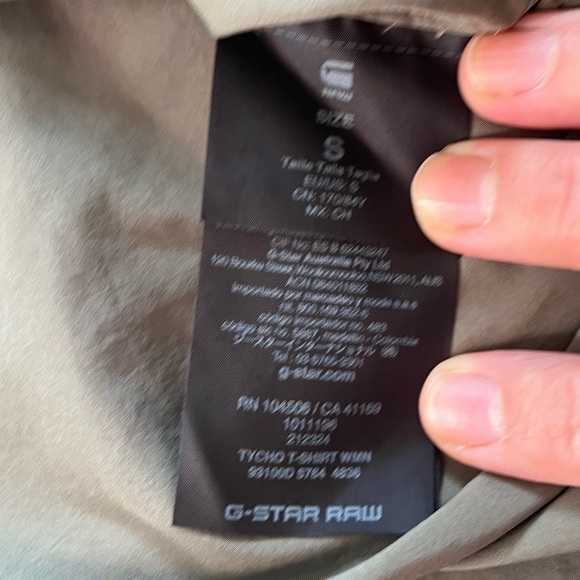 G Star Raw women’s green tee gently worn - Picture 8 of 9